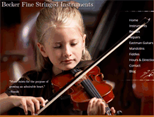 Tablet Screenshot of beckerfineinstruments.com